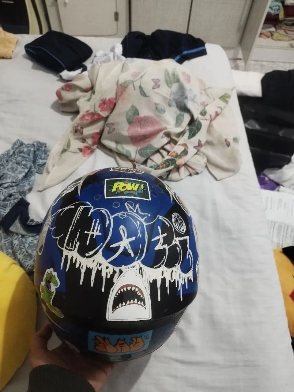 Capacete de Moto personalizado tamanho 60 - Foto 3