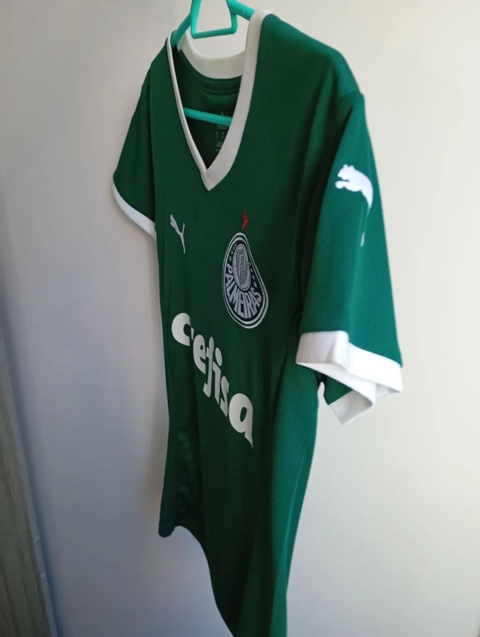 Camiseta Palmeiras Puma feminina Verde M - Foto 5
