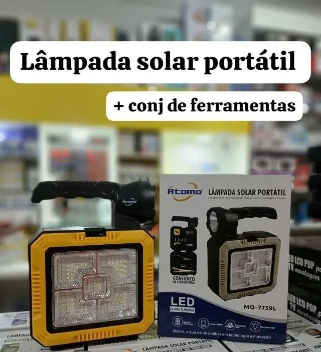 Lanterna com caixa de ferramentas embutida - Ferramentas de