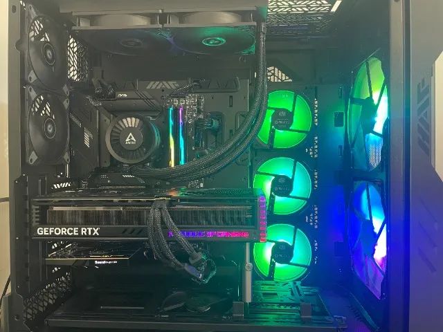 Kit Processador Intel i7 13700K Placa mãe MSI B760 Memória DDR5 com Water ooler