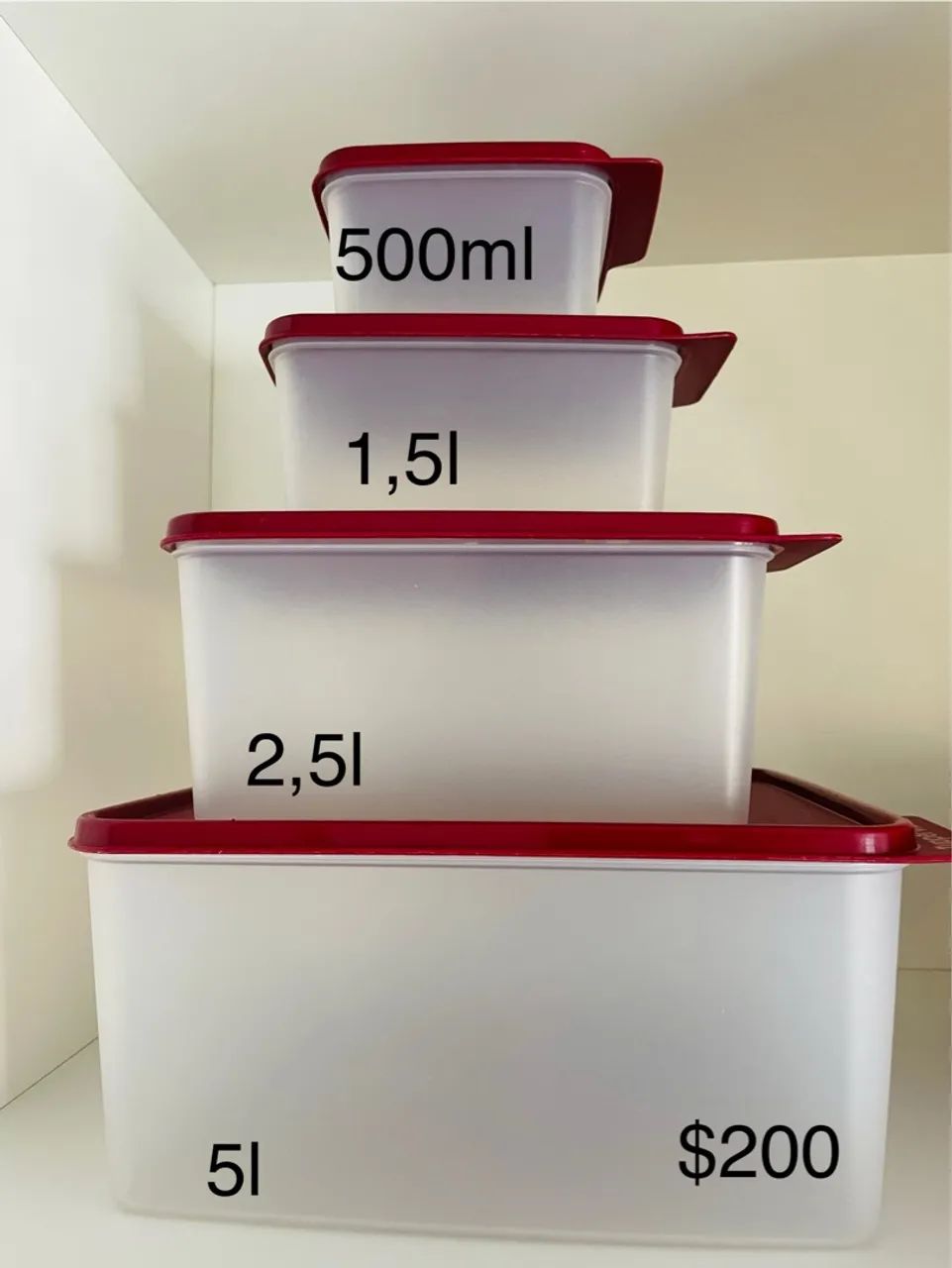 Conjunto tupperware 