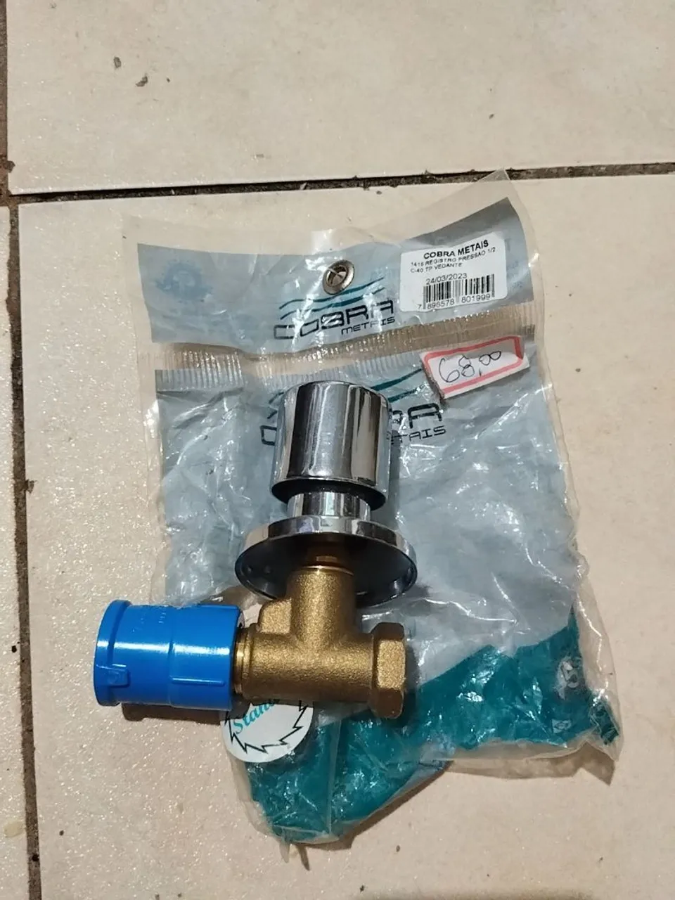 Registro de Pressão 1/2 Cobra Metais - Novo