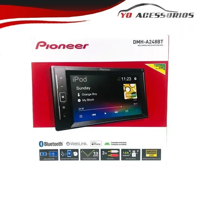 Pioneer Dmh-a248bt Bluetooth Usb Espelhamento