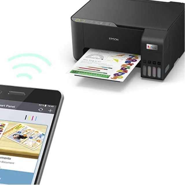 Impressora Multifuncional Epson EcoTank L3250, Colorida, Wifi, USB, Bivolt, 12x 85.52 - Foto 5