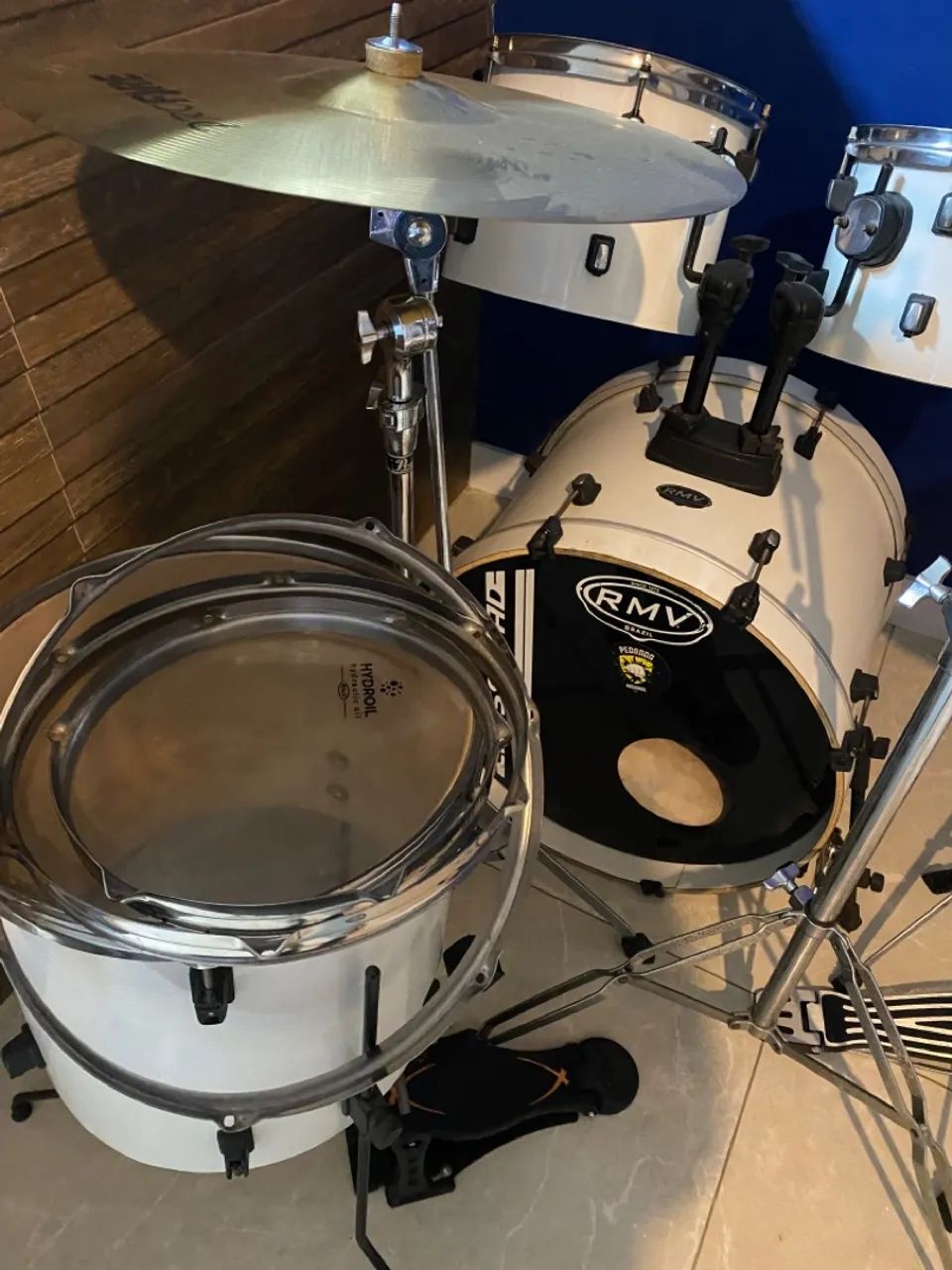 Bateria completa RMV estantes PEARL, Mapex Pro Fire - Foto 3