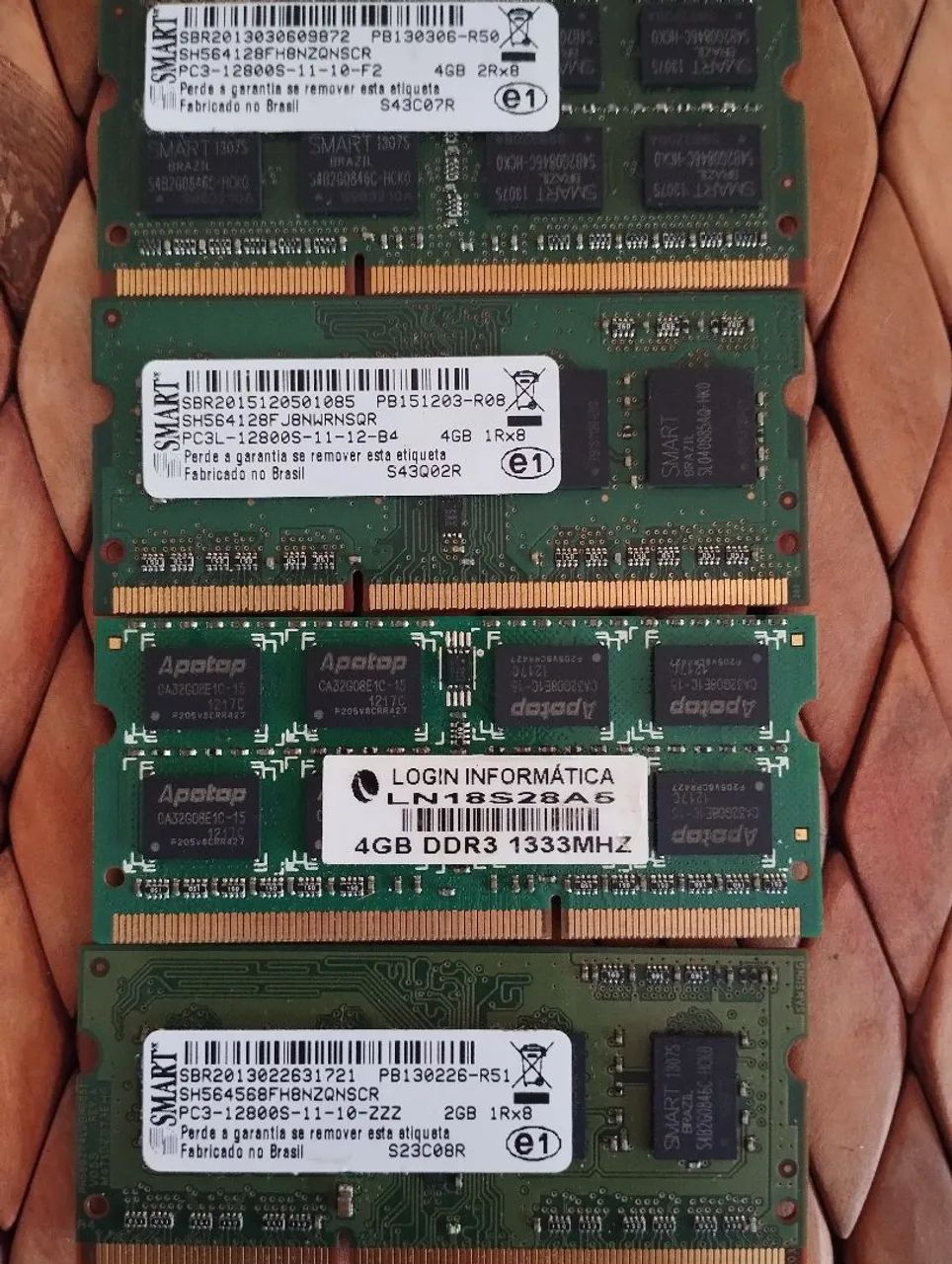 Kit memoria ram DDR3 pra notebook