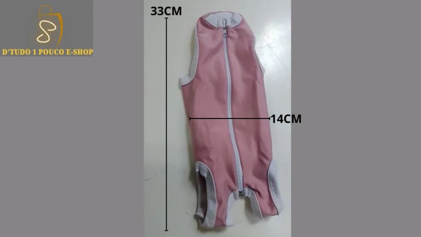 PROMOÇÃO! Roupa Pet Pós-Cirúrgica Castração Protetora Para Cachorros e Gatos Fêmea e Macho - Foto 3