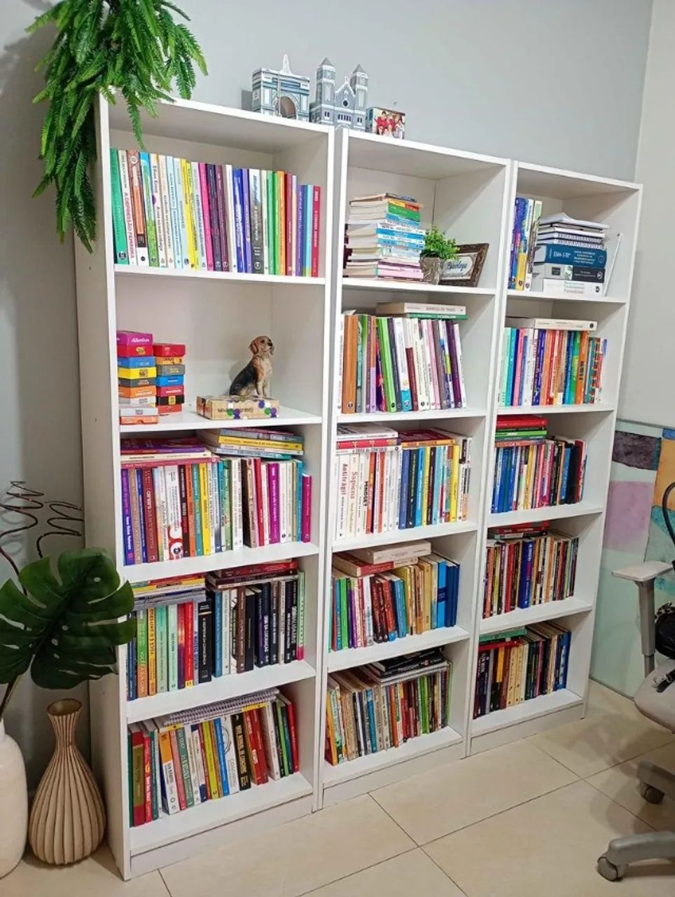 Estante c/ 4 prateleiras em MDF Branco 175 cm x 52 cm x 30 cm - Foto 3