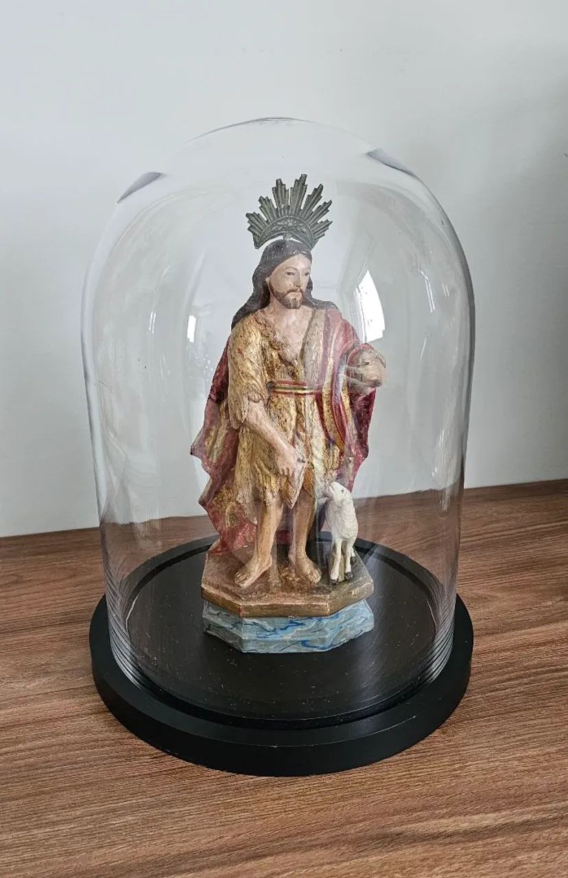 Cúpula de vidro com base preta para decoração - Foto 4