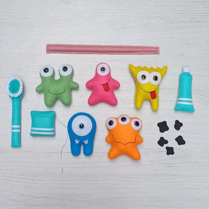 Kit Educativo - Boca Divertida de Feltro - Foto 4