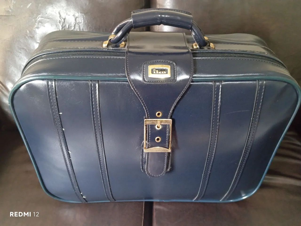Mala Ika vintage azul pequena  - Foto 3