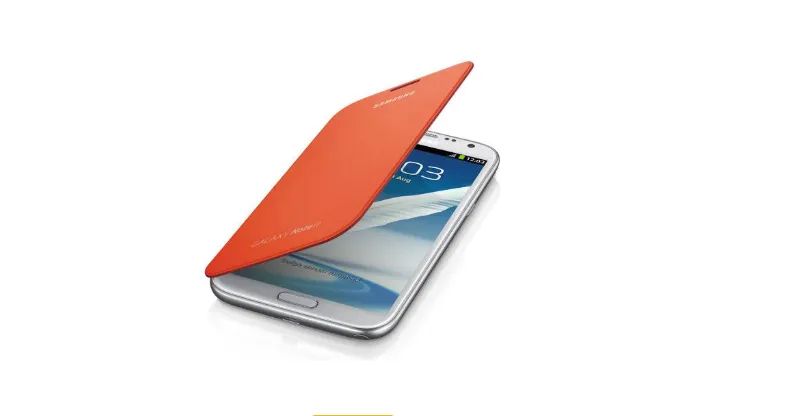Samsung Bolsa Flip Laranja para Galaxy Note 2