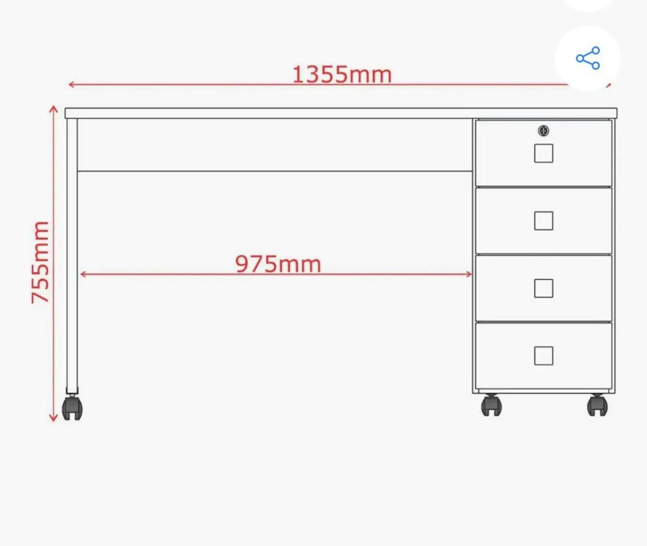 ESCRIVANINHA NOVA ,COM RODINHAS 64311596364546121