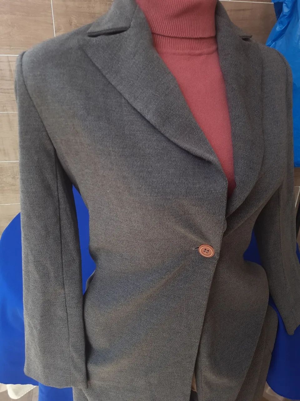Casaco Feminino Cinza Elegante - Foto 2