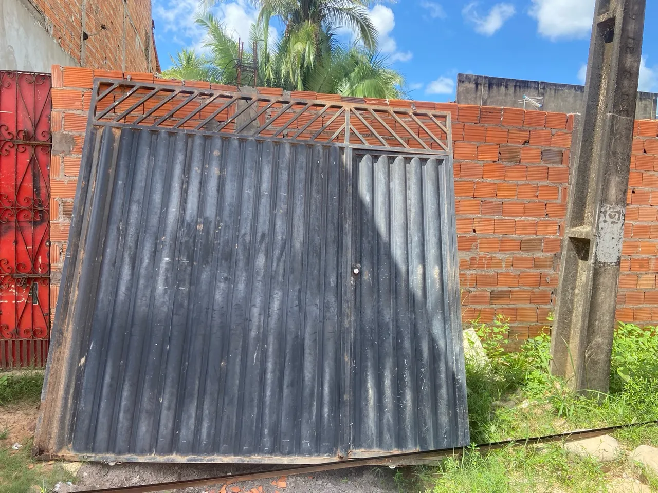 Portão de ferro para residência