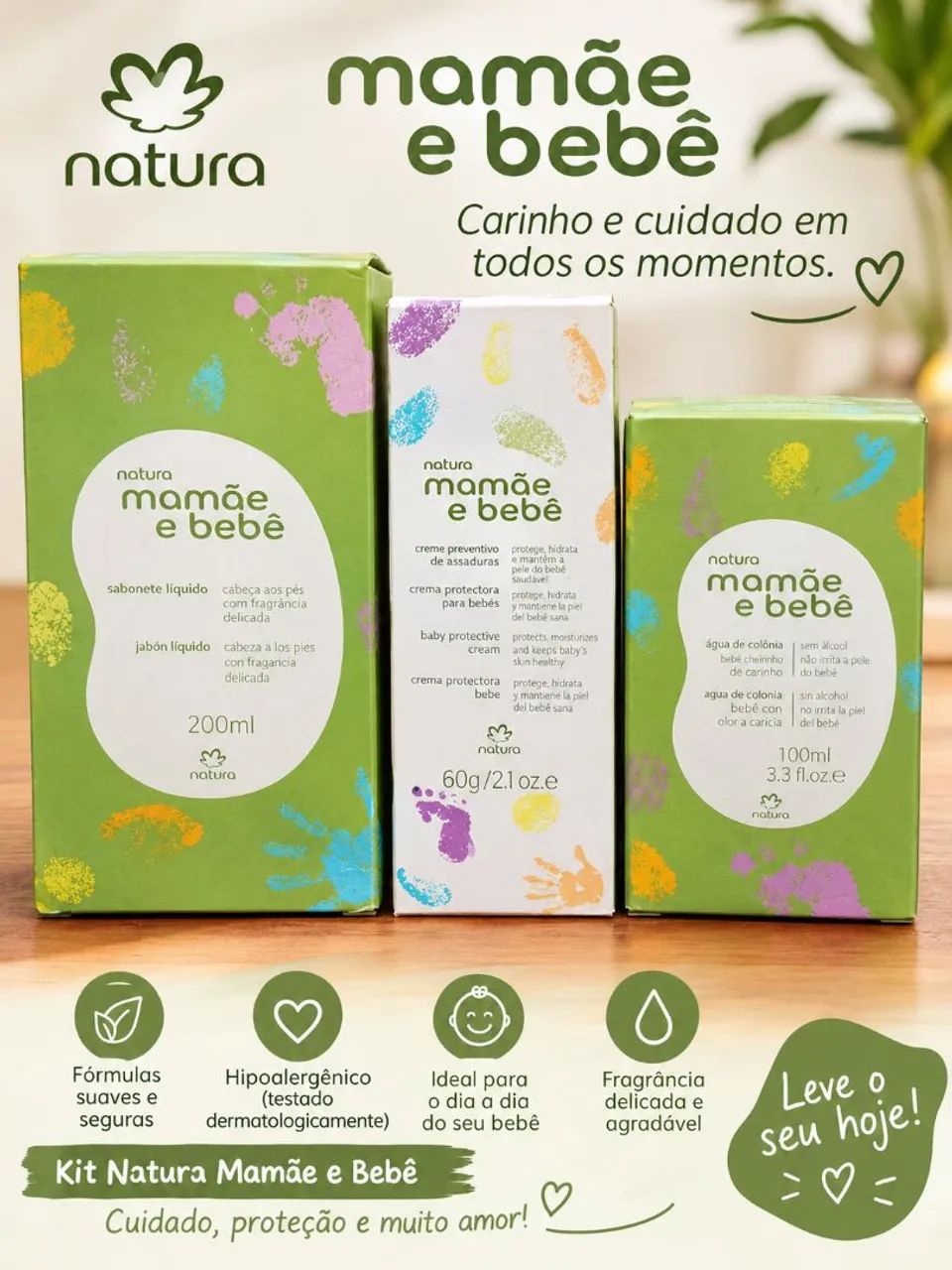 Kit mamãe e bebê natura 