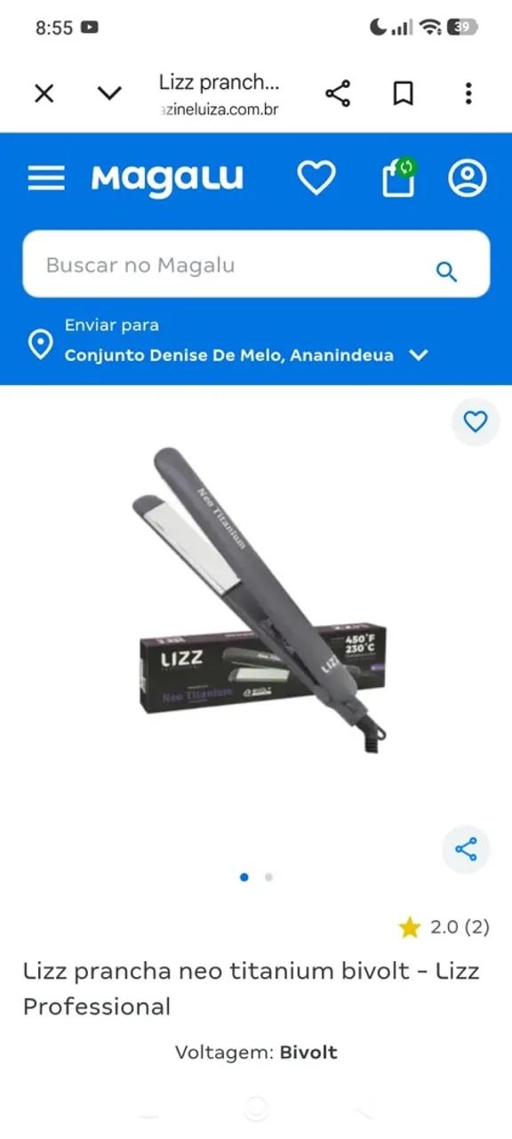 Prancha de cabelo .  - Foto 2
