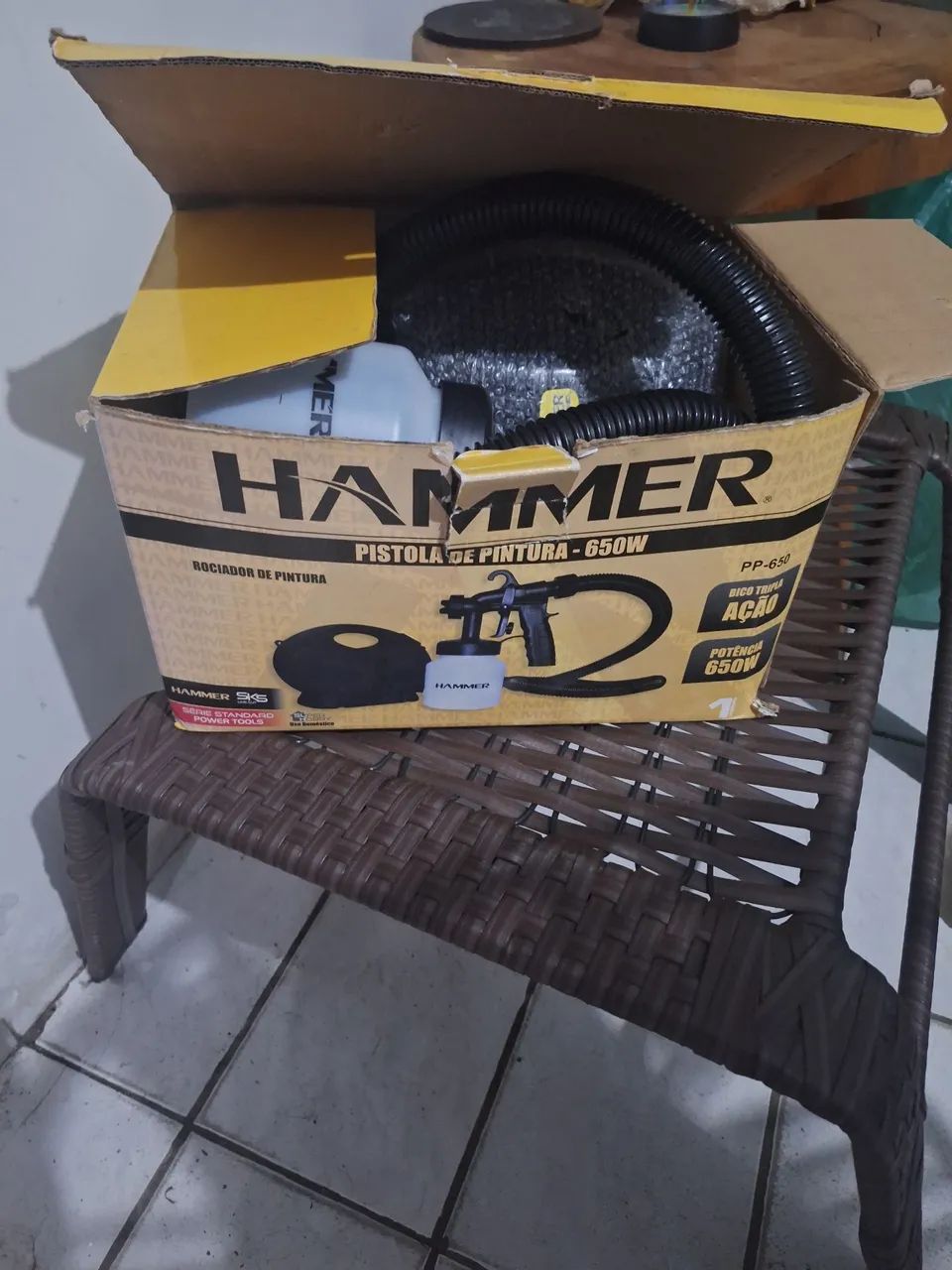 Pistola com compressor 