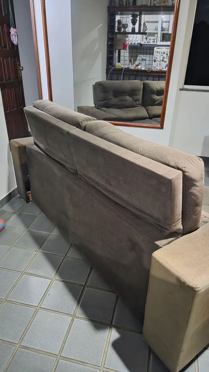 Sofa retratil 3 lugares - Foto 5