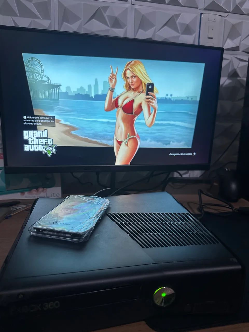 Xbox 360 destravado 320GB com caixa  - Foto 5