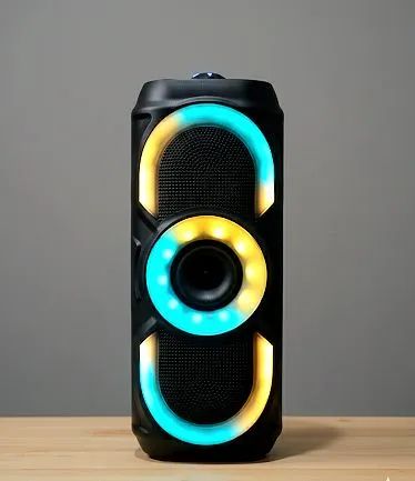 Caixa de Som Sem Fio Multimídia RGB Bluetooth - Com Entrada para Microfone - Foto 2
