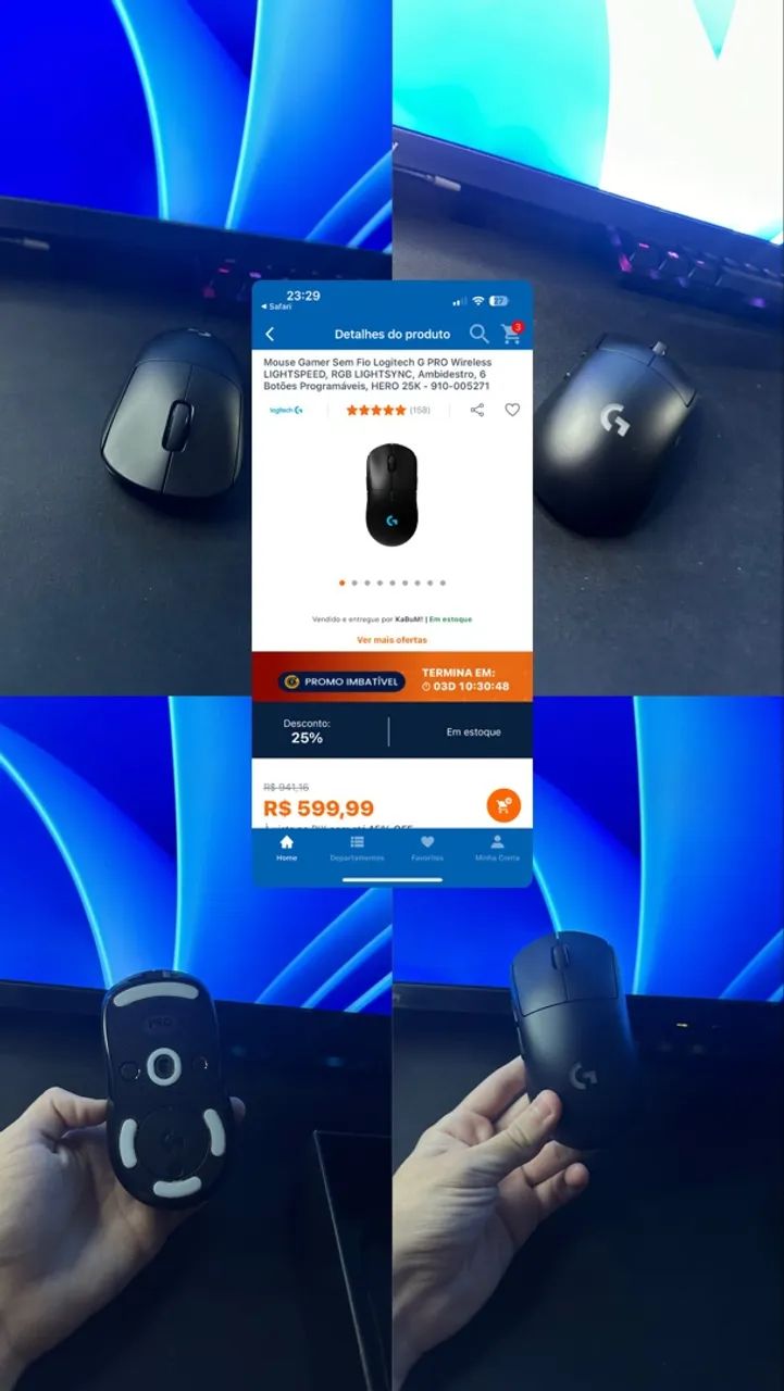 Mouse G pro Wirelles - Foto 5
