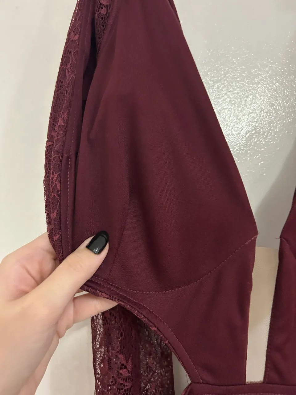 Vestido Longo Amicci Original Vinho - Excelente Estado - Foto 2