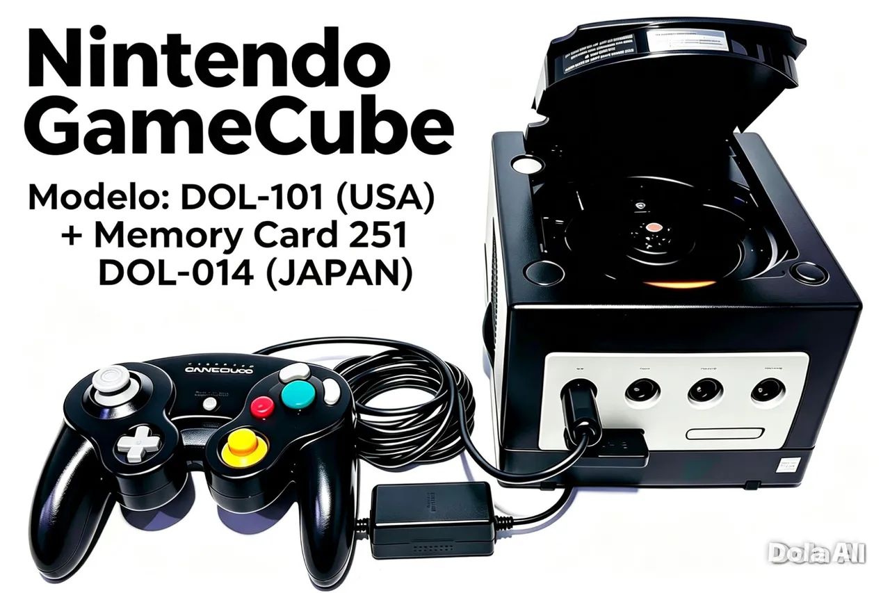 Nintendo Game Cube Original Completo com Memory Card 251 Incluso. 