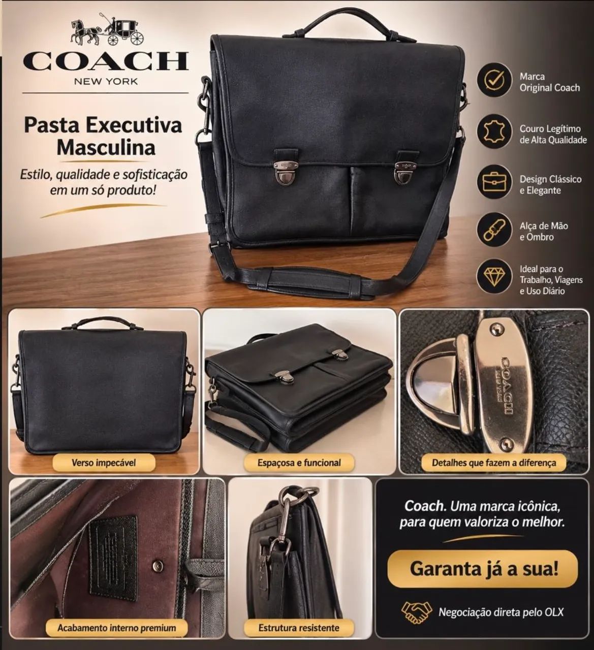 Pasta executiva Coach Original EUA 