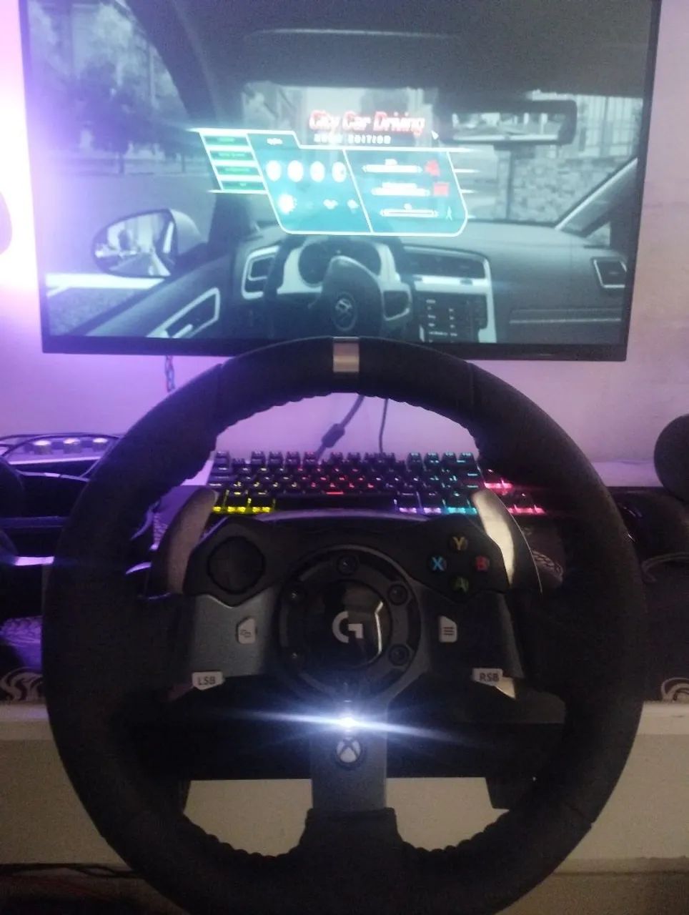 Volante Logitech g920 Pc/Xbox em perfeito estado  - Foto 3