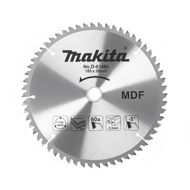 Disco Lâmina de Serra 185mm x 20mm 60 Dentes D61466 Makita - Foto 2