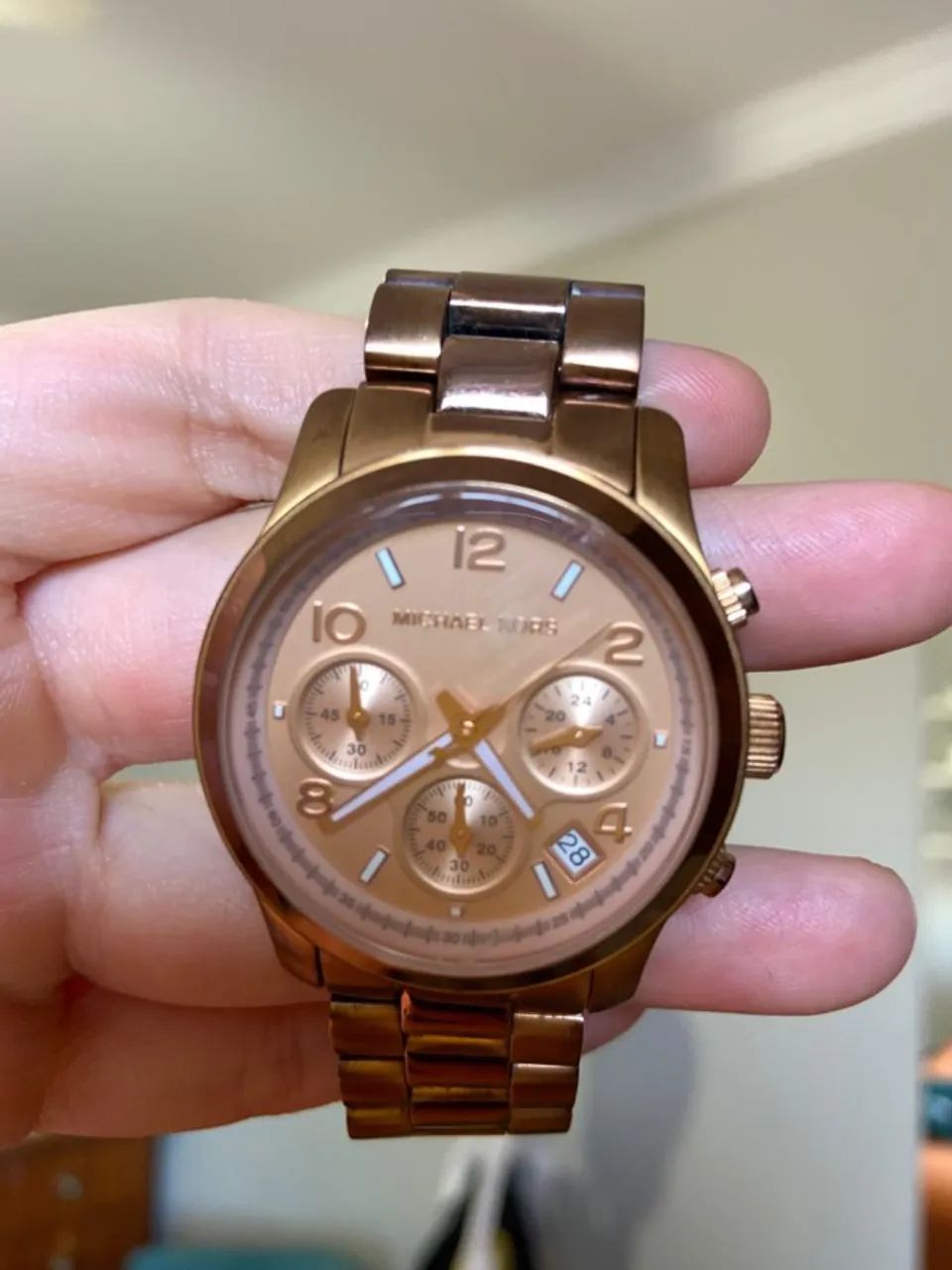 relogio michael kors mk 5128 rose gold - Foto 4