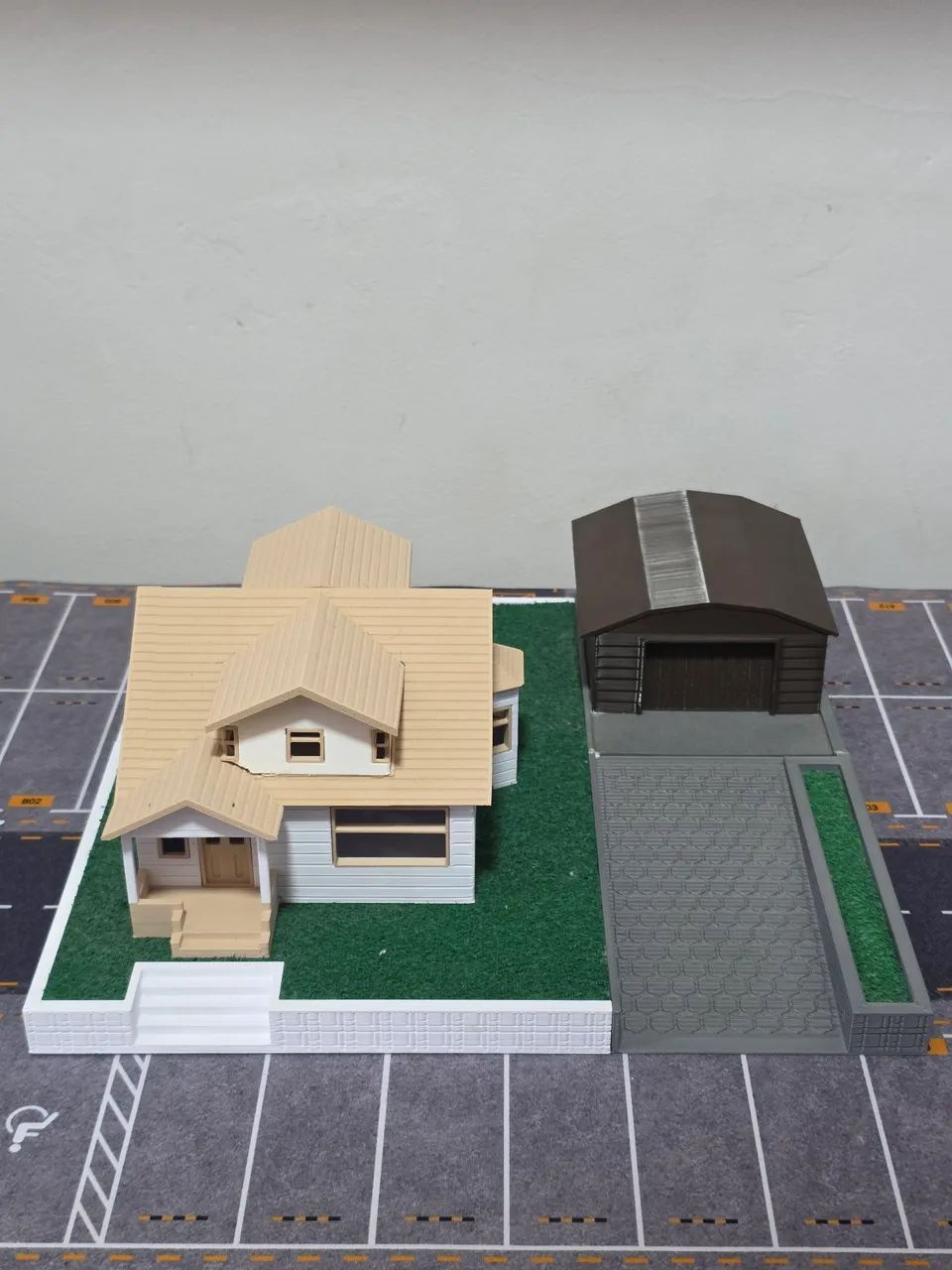 Maquete Casa do Toretto 1:64 feita de Impressão 3D
