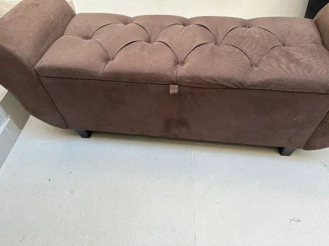 Puff bau pé de cama - Foto 4