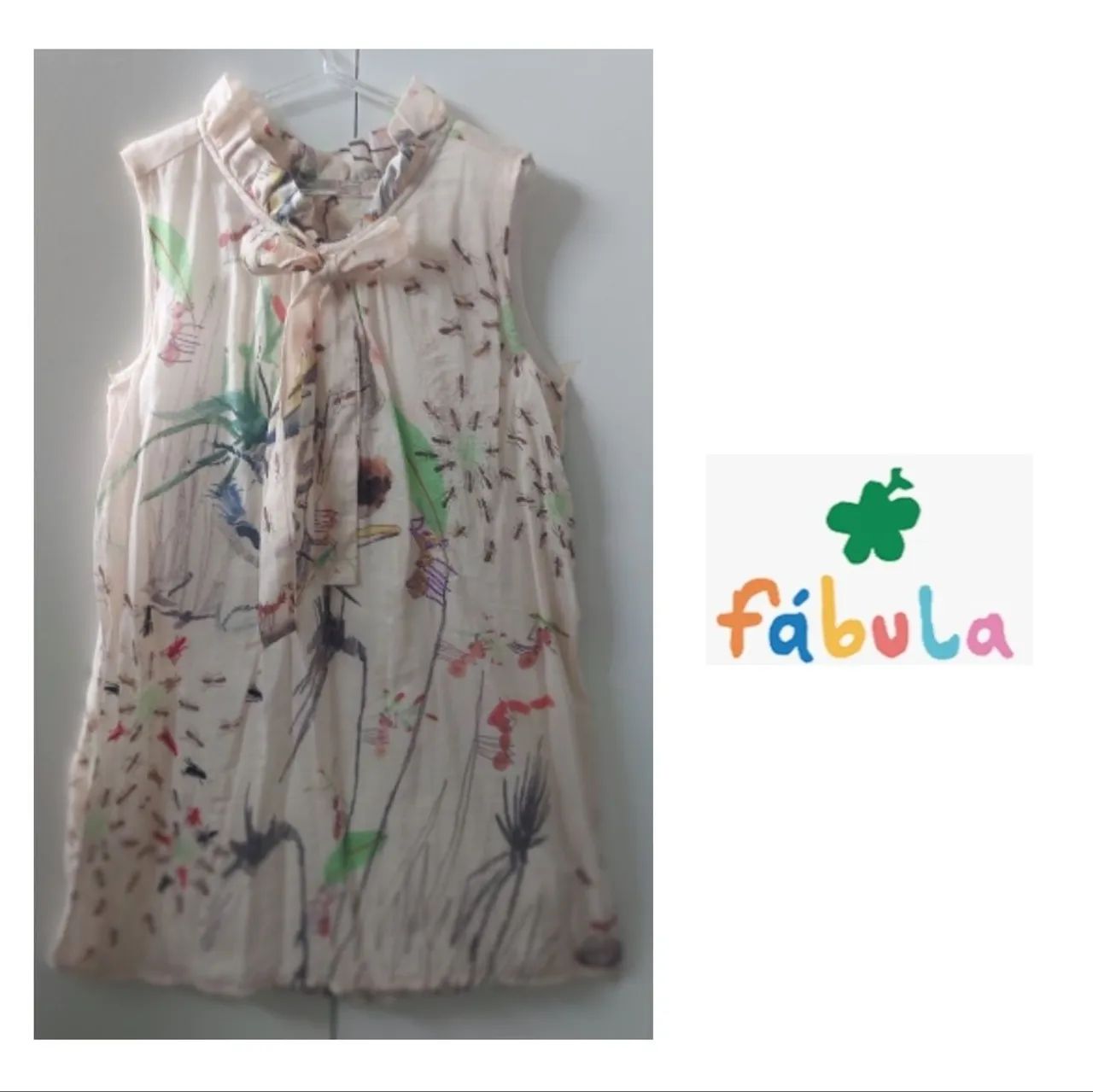 Fábula vestido seda