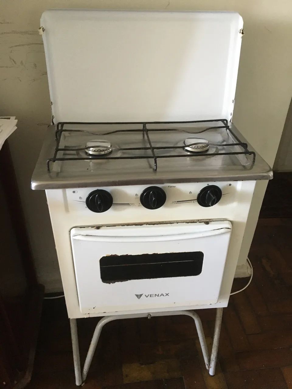 Fogão Portátil 2 Bocas Venax Gemini Tampa de Metal Gas Glp Branco - Foto 5