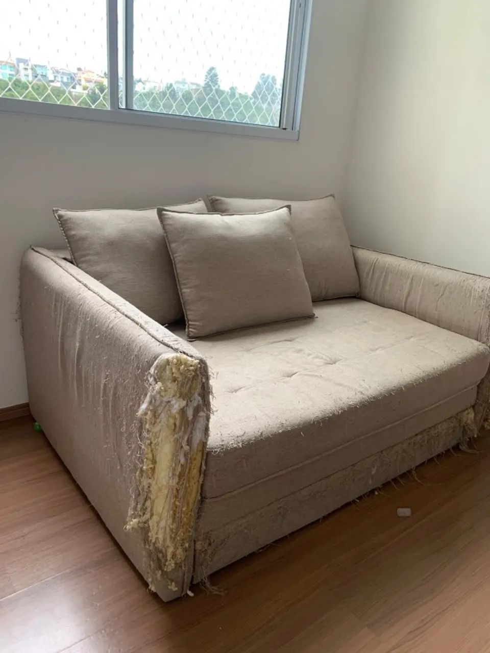 Doação de Sofá Cama de linho - Foto 3