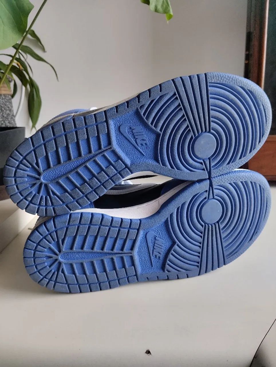 Tênis Nike Dunk Mid azul  - Foto 4