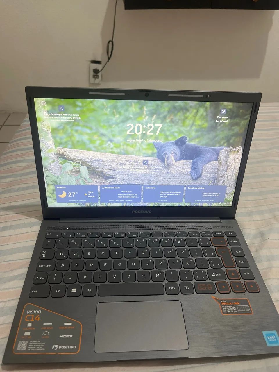 Notebook Positivo Vision C14 - 128GB / 4GB RAM (Impecável) - Foto 3
