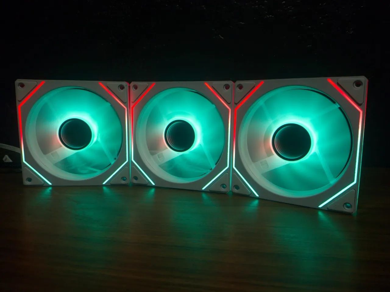 Kit 03 de Fans RGB espelhado+ Controladora e controla  - Foto 4