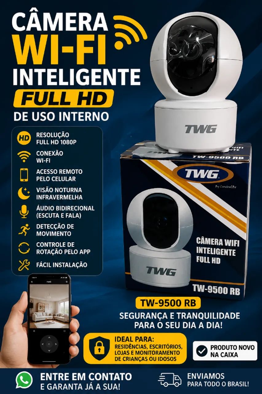 Câmera wifi TWG Interna 