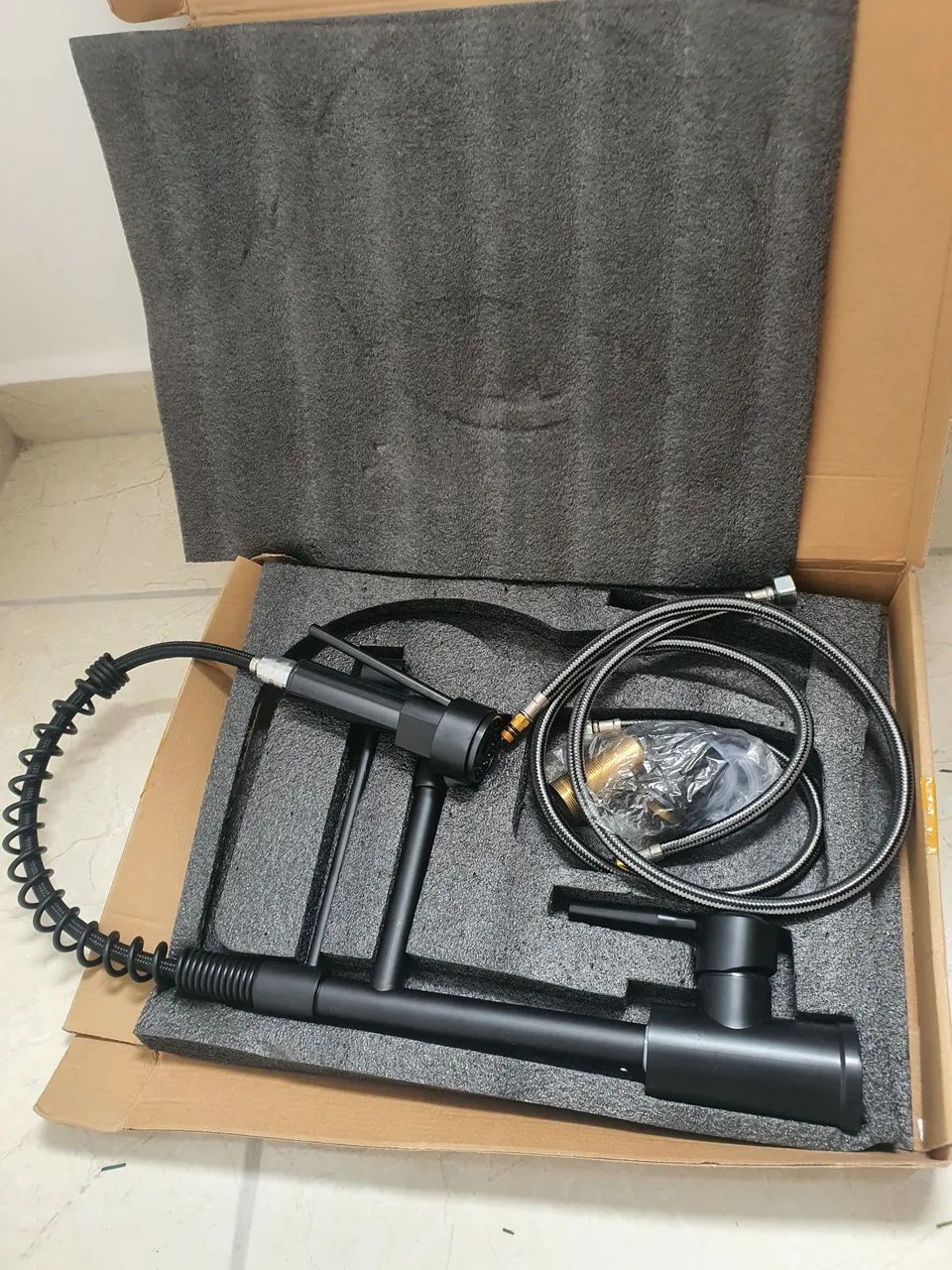 Torneira de cozinha gourmet preta - Foto 2