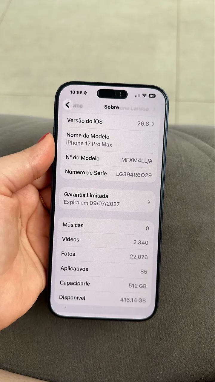 iPhone 17 Pro Max 512GB ? Apenas 2 mês de uso! - Foto 3