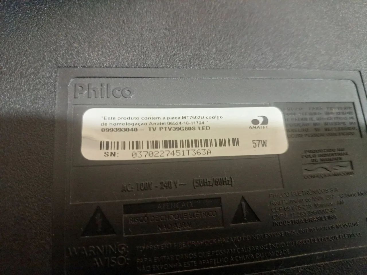 Smart TV Philco - Defeito  - Foto 3