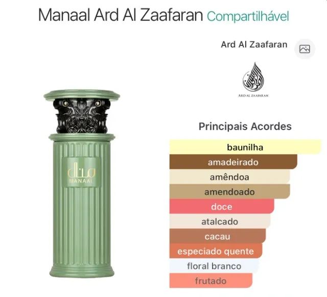 Perfume Manaal By Ard Al Zaafaran 100 Ml - Foto 2