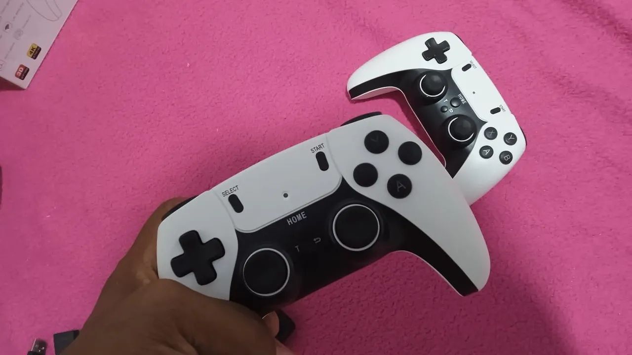 Game stick x9 pro 30mil jogos 2 controles sem fio - Foto 3