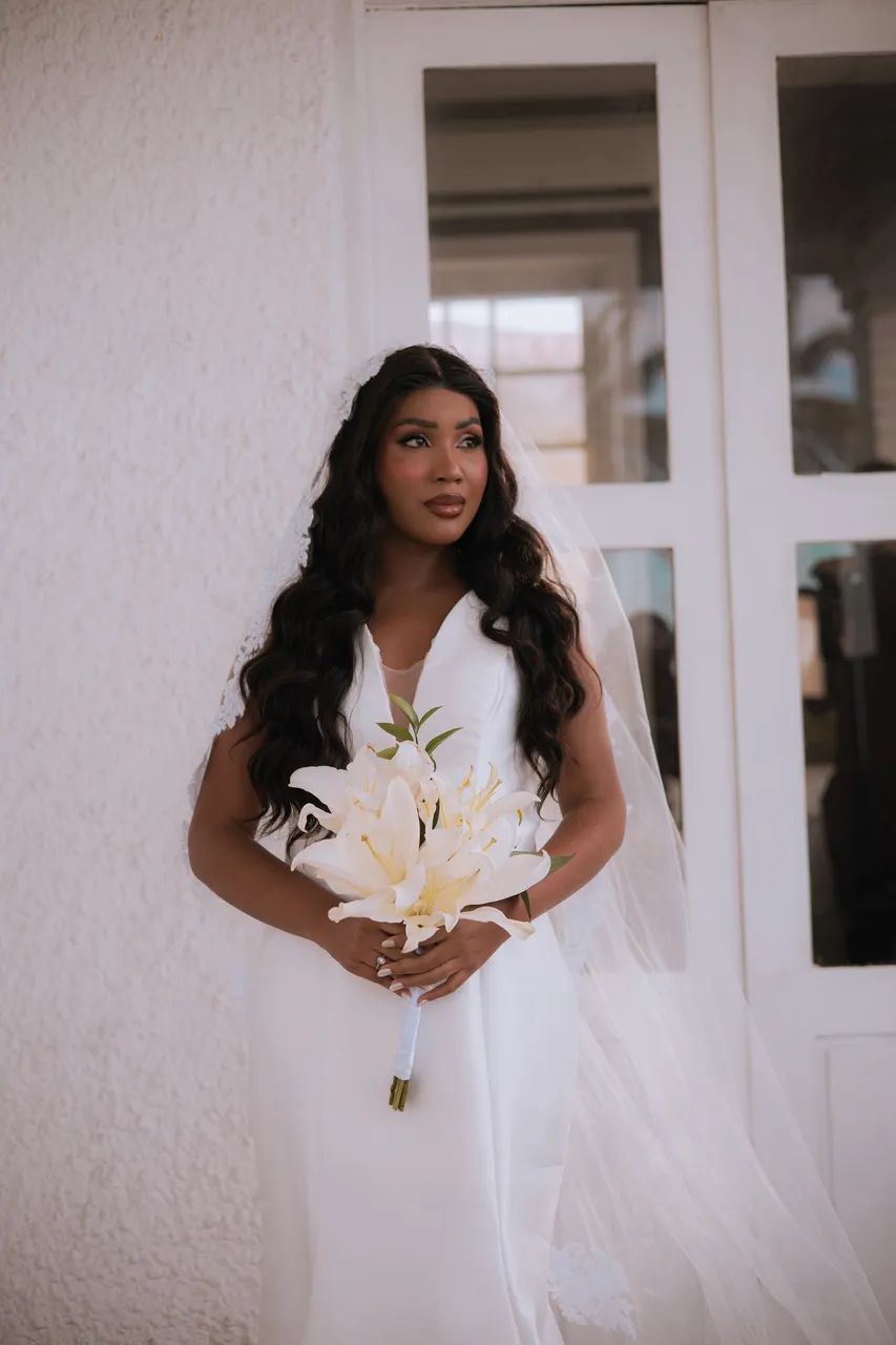Vestido de Noiva Dani Benício + Véu 