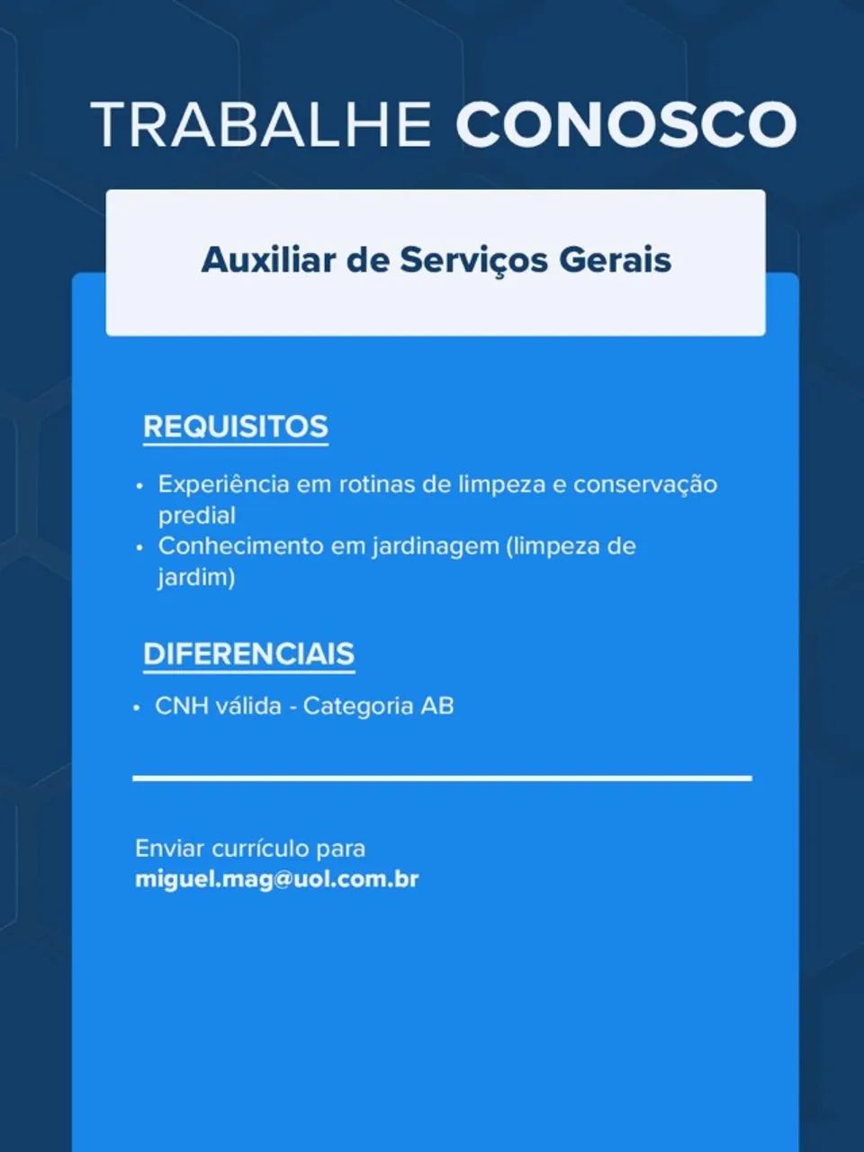 SERVIÇOS GERAIS