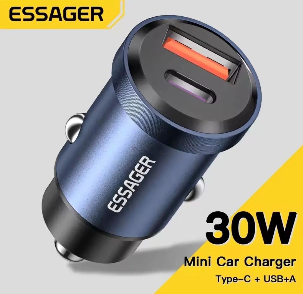 Caregador para carro para celular 30w original 