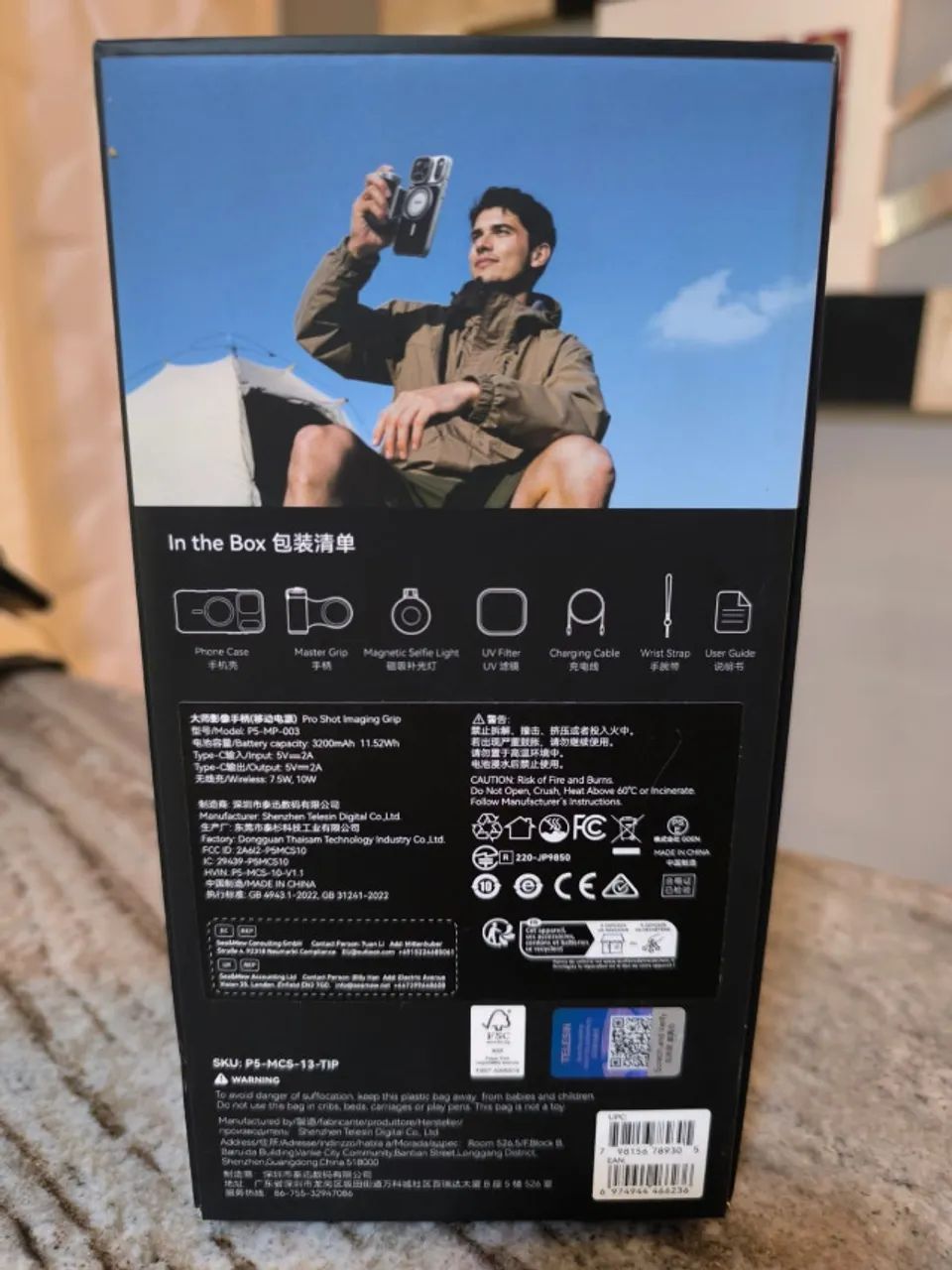 Kit Criação, Telesin Master Grip, iPhone 17 Pro Max